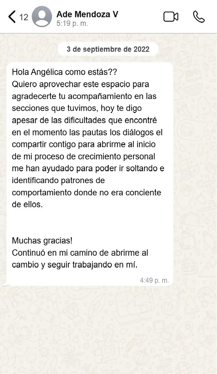 Testimonio de Ade Mendoza sobre su acompañamiento en Enalzas